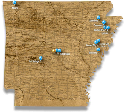 Armor Bank - Locations Map