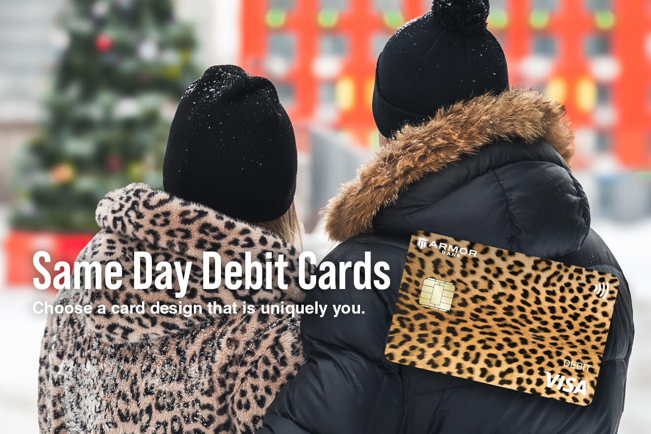 Get Your Personalized Armor Bank Debit Card Today!