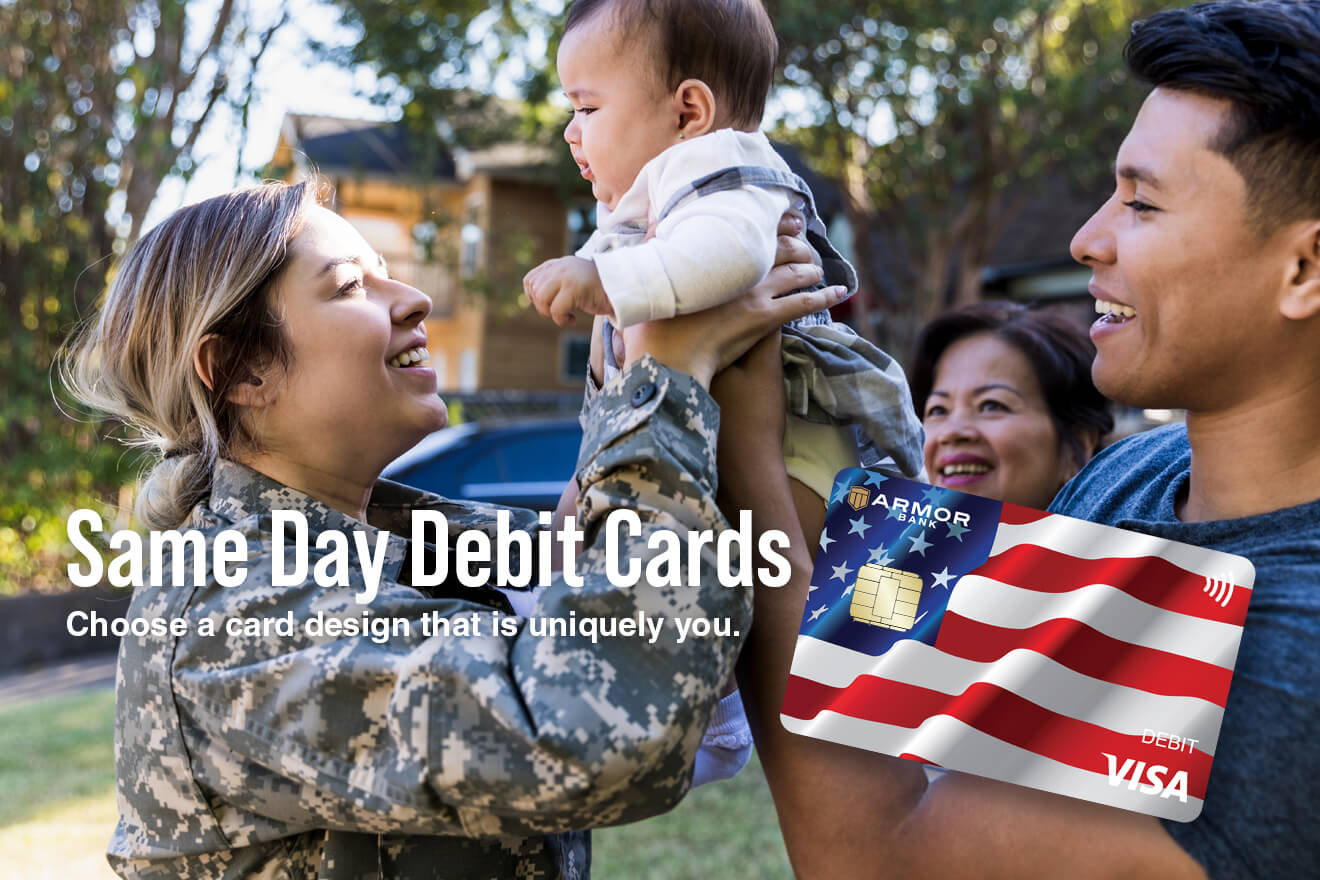 Get Your Personalized Armor Bank Debit Card Today!