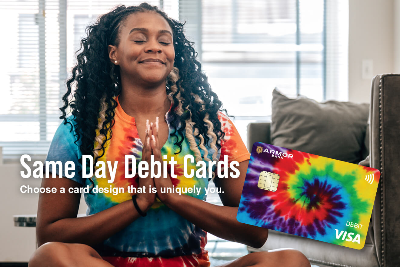 Get Your Personalized Armor Bank Debit Card Today!