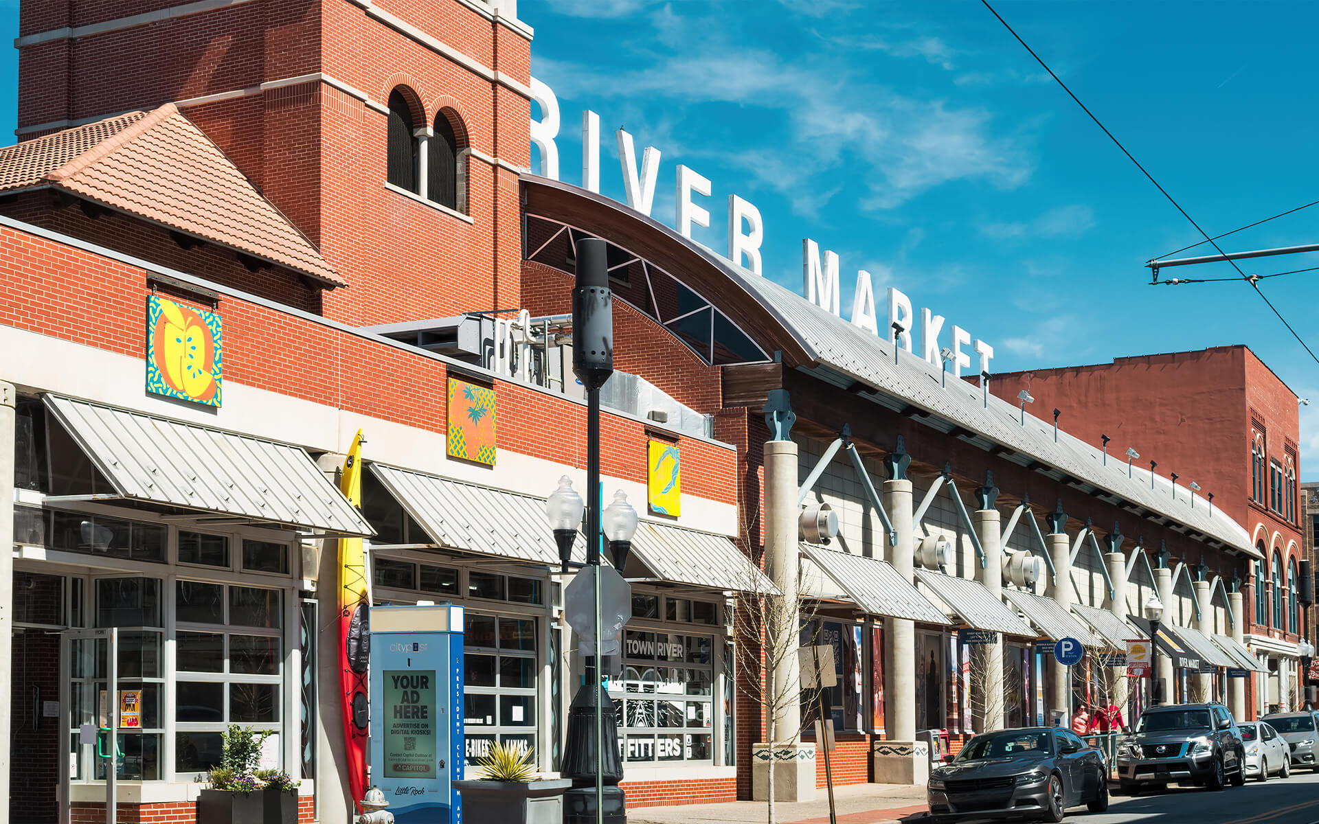 Outside the Little Rock River Market